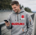 Męska Bluza z Kapturem SUZUKI oddychająca z kieszeniami roz. S-3XL