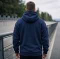 Męska Bluza z Kapturem SUZUKI oddychająca z kieszeniami dla fana motoryzacji roz. S-3XL