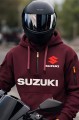 Męska Bluza z Kapturem SUZUKI oddychająca z kieszeniami dla fana motoryzacji roz. S-3XL