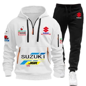 Komplet Dresowy Męski dla fanów motocykli SUZUKI Factory Racing roz. S - 4XL