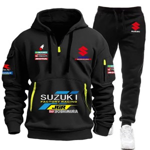 Komplet Dresowy Męski dla fanów motocykli SUZUKI Factory Racing roz. S - 4XL