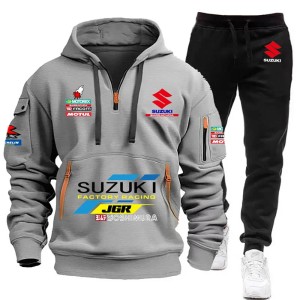 Komplet Dresowy Męski dla fanów motocykli SUZUKI Factory Racing roz. S - 4XL