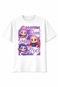 T-shirt 3D dla dzieci K-Pop Demon Hunter koszulka dla dziewczynki