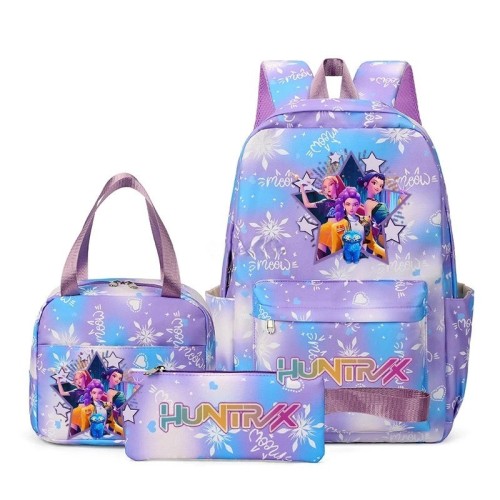 Plecak Dla Dzieci Zestaw Szkolny 3 w 1 z motywem K-Pop Demon Hunter