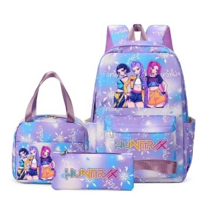  Plecak Dla Dzieci Zestaw Szkolny 3 w 1 z motywem K-Pop Demon Hunter