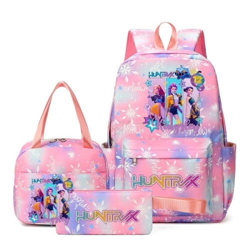 Plecak Dla Dzieci Zestaw Szkolny 3 w 1 z motywem K-Pop Demon Hunter