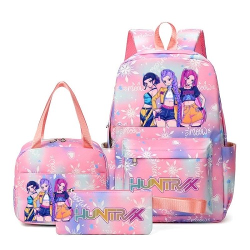 Plecak Dla Dzieci Zestaw Szkolny 3 w 1 z motywem K-Pop Demon Hunter