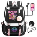 Plecak Szkolny HUNTRIX dla dzieci K-Pop Demon Hunter z portem USB