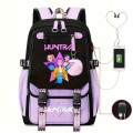 Plecak Szkolny HUNTRIX dla dzieci K-Pop Demon Hunter z portem USB