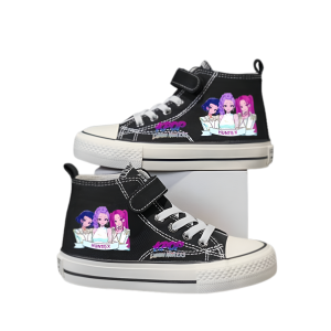 Buty dziecięce UNISEX sportowe trampki czarne dla dzieci K-POP Demon Hunters HUNTRIX roz.25-37