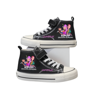Buty dziecięce UNISEX sportowe trampki czarne dla dzieci K-POP Demon Hunters HUNTRIX roz.25-37