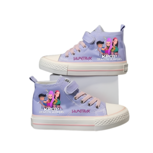 Buty dziecięce UNISEX sportowe trampki fioletowe dla dzieci K-POP Demon Hunters HUNTRIX roz.25-37