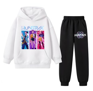 Komplet Dresowy UNISEX ubranie dla dzieci K-Pop Demon Hunters HUNTRIX roz. 100-160 cm