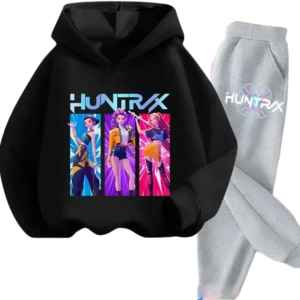 Komplet Dresowy UNISEX ubranie dla dzieci K-Pop Demon Hunters HUNTRIX roz. 100-160 cm