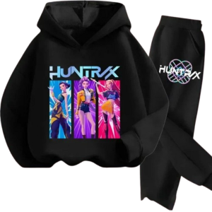 Komplet Dresowy UNISEX ubranie dla dzieci K-Pop Demon Hunters HUNTRIX roz. 100-160 cm