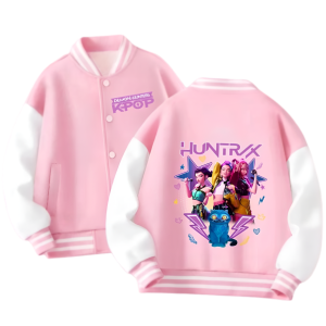 Dziecieca bluza dla dziewczynki baseballowka dla dzieci K-Pop Demon Hunter HUNTRIX