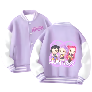 Dziecieca bluza dla dziewczynki baseballowka dla dzieci K-Pop Demon Hunter HUNTRIX