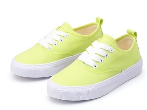 Dziecięce trampki limonkowe UNISEX – lekkie i stylowe sneakersy dla dzieci roz.22-38