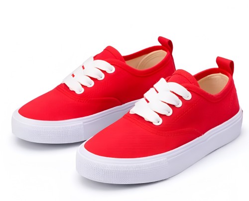 Dziecięce trampki czerwone UNISEX – lekkie i stylowe sneakersy dla dzieci roz.22-38