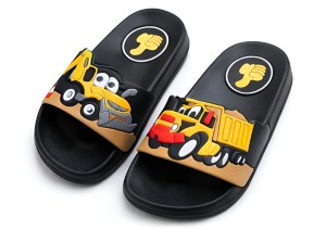 Klapki dziecięce Bob Budowniczy wygodne klapki z motywem pojazdów budowlanych roz 24-35