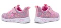 Różowe Buty Sportowe Dziewczęce z Serduszkami – Wygodne Sneakersy na Rzep