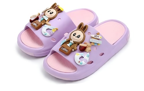 Klapki dziecięce 3D lekkie LABUBU antypoślizgowe roz.24-35