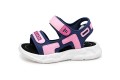 Sandały dziecięce sportowe na rzep sandałki dla dziewczynki UNISEX w Kolorze Różowo-Granatowe
