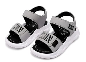 Sandały dziecięce sportowe na rzep sandałki dla dzieci UNISEX w Kolorze Szarym