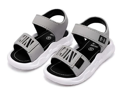 Sandały dziecięce sportowe na rzep sandałki dla dzieci UNISEX w Kolorze Szarym