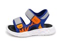 Sandały dziecięce sportowe na rzep sandałki dla dzieci UNISEX w Kolorze Niebiesko-pomarańczowym
