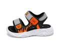 Sandały dziecięce sportowe na rzep sandałki dla dzieci UNISEX w Kolorze Szaro-Pomarańczowym