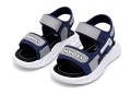Sandały dziecięce sportowe na rzep sandałki dla dzieci UNISEX w Kolorze Granatowo-Szarym