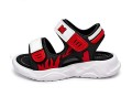 Sandały dziecięce sportowe na rzep sandałki dla dzieci UNISEX w Kolorze Czerwono-Czarne