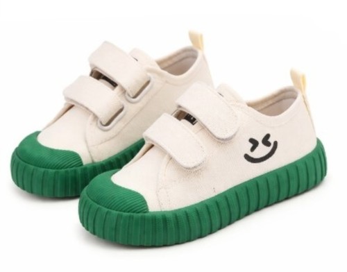 Dziecięce Trampki na rzep UNISEX z Gumowym Noskiem sneakersy dla dzieci motyw Buźki