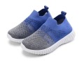 Buty dziecięce wsuwane lekkie sneakersy dla dzieci siateczkowe szaro-granatowe