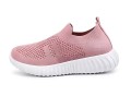 Buty dziecięce wsuwane lekkie sneakersy dla dzieci siateczkowe różowe