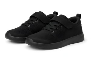 Lekkie buty dziecięce sportowe UNISEX czarne oddychające sneakersy z elastyczną cholewką