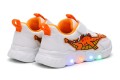 Świecące buty dla dzieci DINOZAURY sportowe sneakersy UNISEX z podświetlaną podeszwą LED