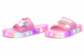 Świecące klapki dziecięce 3D LED Unicorn różowe kapcie z jednorożcem