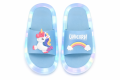 Świecące klapki 3D UNISEX dziecięce LED Unicorn różowe kapcie z jednorożcem