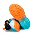 Buty sportowe dziecięce z amortyzacją pomarańczowo-niebieskie sneakersy dla dzieci z motywem smoka