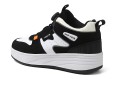 Butorolki dziecięce i młodzieżowe UNISEX sportowe buty z rolkami czarno-białe PANDA