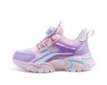 Buty sportowe dziecięce różowo-fioletowe sneakersy lekkie z systemem szybkiego zapięcia