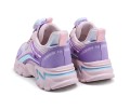 Buty sportowe dziecięce różowo-fioletowe sneakersy lekkie z systemem szybkiego zapięcia