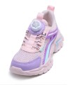 Buty sportowe dziecięce różowo-fioletowe sneakersy lekkie z systemem szybkiego zapięcia