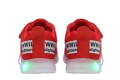 Buty sportowe dziecięce LED czerwone UNISEX sneakersy świecące z zapięciem na rzep