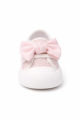 Buty dziecięce niemowlęce z kokardą różowe trampki dla dziewczynki