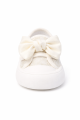 Buty dziecięce niemowlęce z kokardą białe trampki dla dziewczynki