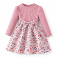 Sukienka dziewczęca z sweterkiem i wzorzystym dołem – elegancka i wygodna