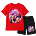 K-Pop Demon Hunters komplet dziecięcy dla dziewczynki T-shirt + spodenki